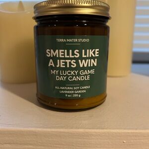 New York Jets Candle Lavender Garden Candle - Brown